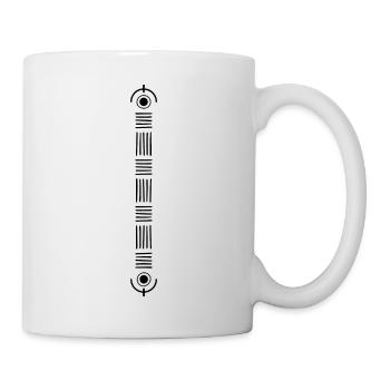 Rune Symbol Geschenk Ornament ethnisch Spirit Art - Tasse - Weiß - Rechts