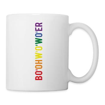 Bo'ohw'o'wo'er Funny Cool British accent Rainbow - Mug - white - Right