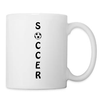 Fußball Football - Mug blanc - blanc - Droite