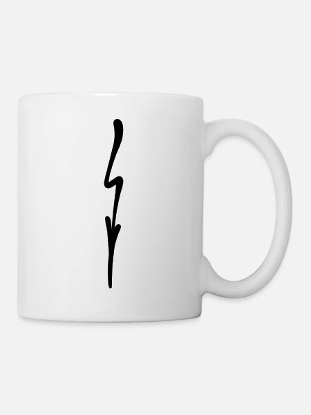 Pfleilblitz - Tasse - Weiß