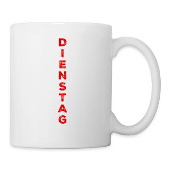Tuesday - red - Mug - white - Right