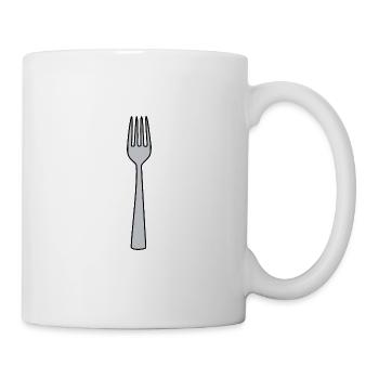 Fork cutlery - Mug - white - Right