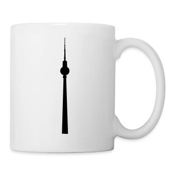 Berliner Fernsehturm - Tasse - Weiß - Rechts