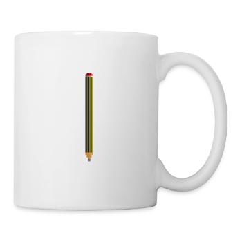 bleistift - Tasse - Weiß - Rechts