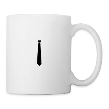 Cravate cravate cravate symbole - Mug blanc - blanc - Droite