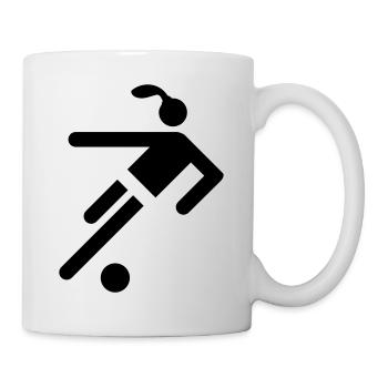 frauenfußball Fußball Frauen - Tasse - Weiß - Rechts