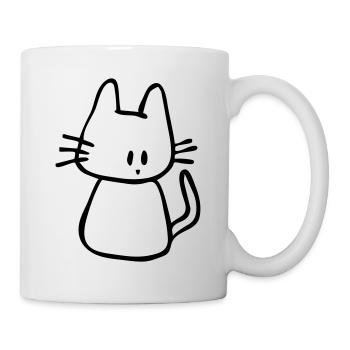 Katze - Tasse - Weiß - Rechts