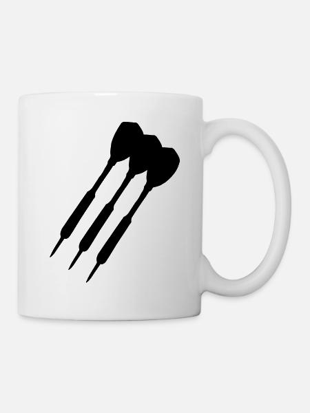 dartpfeil13 - Tasse - Weiß