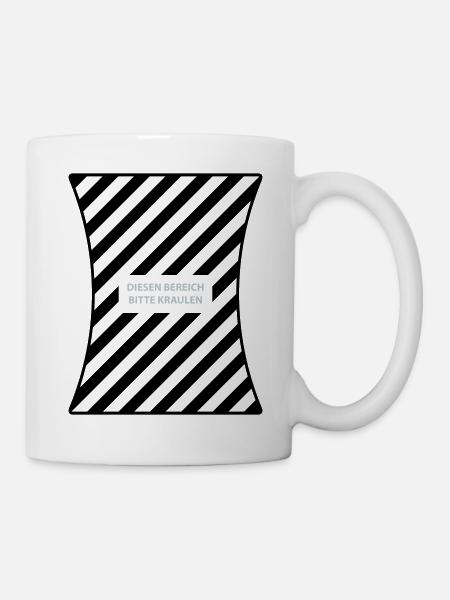 Bitte kraulen - Tasse - Weiß
