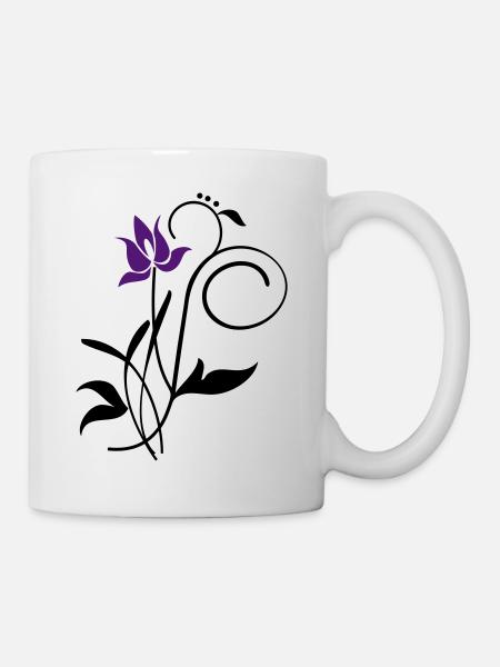 Orchidee / orchid (2c) - Mug blanc - blanc