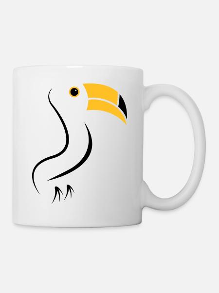 toucan silhouette - Mug - white