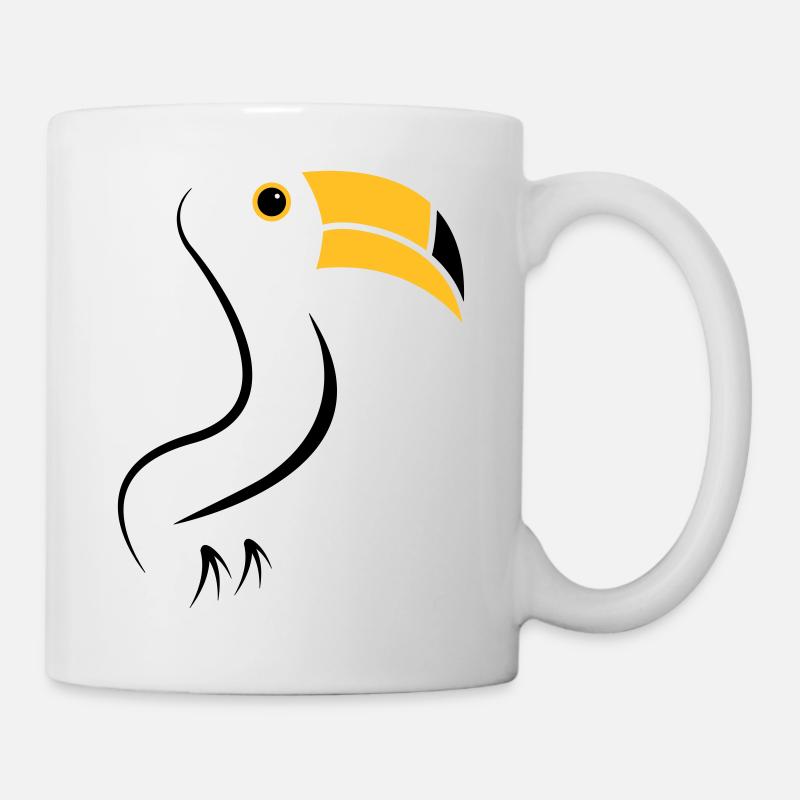toucan silhouette - Mug - white