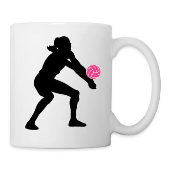 Volleyball Girl - Tasse - Weiß - Rechts