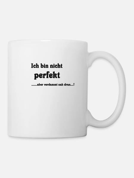 nicht perfekt - Tasse - Weiß