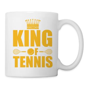 King of tennis - Tasse - Weiß - Rechts