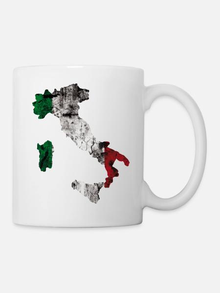 Italien, Mode, Grunge - Tasse - Weiß