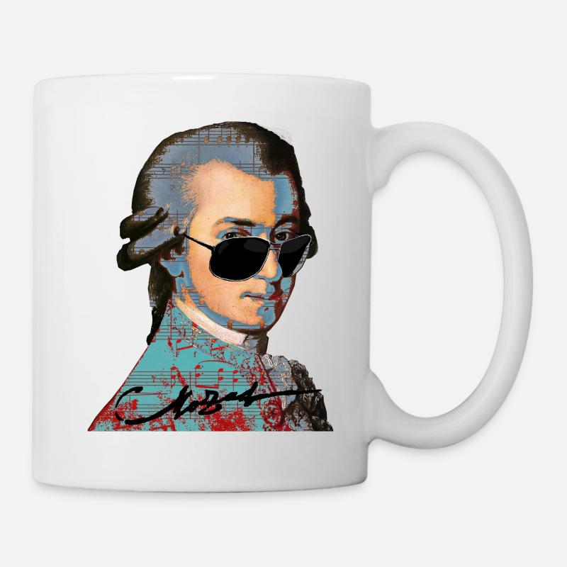 Wolfgang Amadeus Mozart - Tasse - Weiß