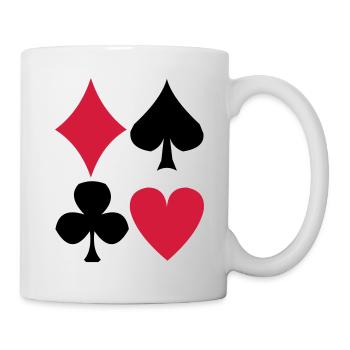 Poker - Tasse - Weiß - Rechts