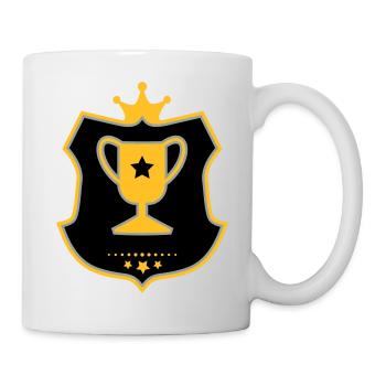 Pokal - Tasse - Weiß - Rechts
