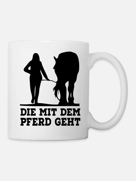 Pferd - Tasse - Weiß