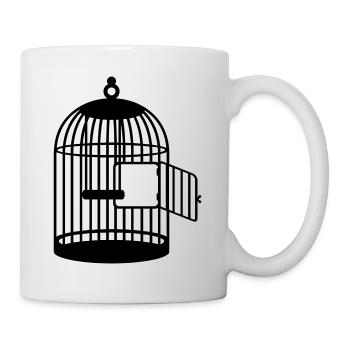 Leerer Käfig / empty cage (1c) - Mug - white - Right
