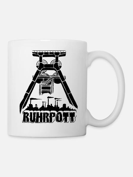 Dirty Ruhrpott Shirt - Tasse - Weiß