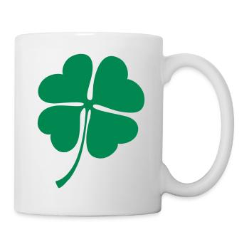 Glücksklee | Clover - Tasse - Weiß - Rechts