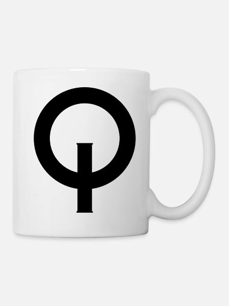 Optimist_Zeichen-svg - Mug blanc - blanc