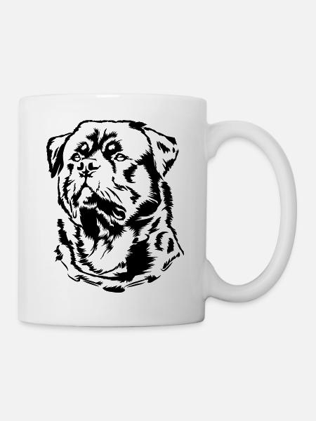 Rottweiler - Tasse - Weiß