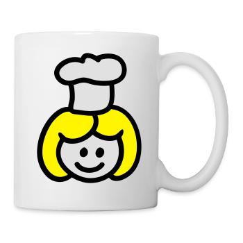 Köchin 3 - Tasse - Weiß - Rechts