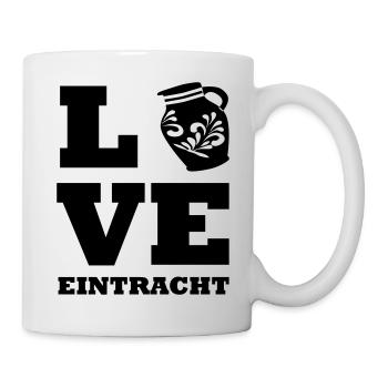 LOVE Frankfurt Eintracht - Tasse - Weiß - Rechts