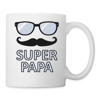 super papa - Mug blanc - blanc - Droite