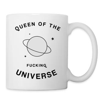Queen of the Fucking Universe - Mug blanc - blanc - Droite