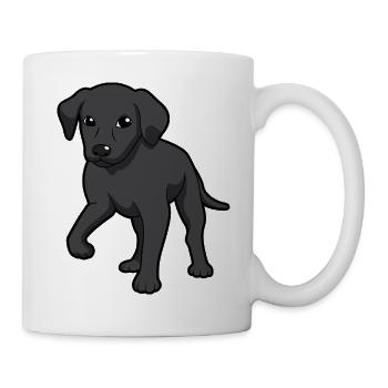 black labrador Dog - Mug - white - Right