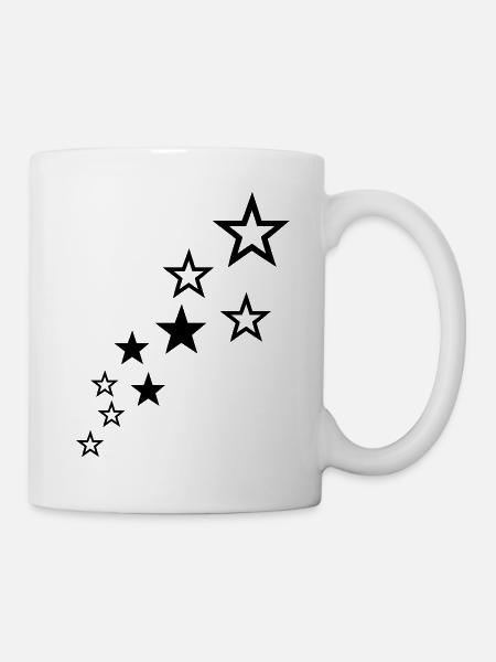stars - Mug - white
