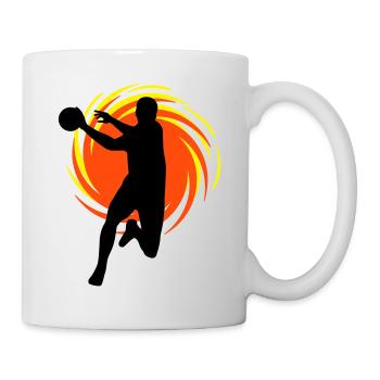 Wirbel Handballer - Tasse - Weiß - Rechts