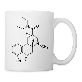 LSD Strukturformel - Tasse - Weiß - Rechts