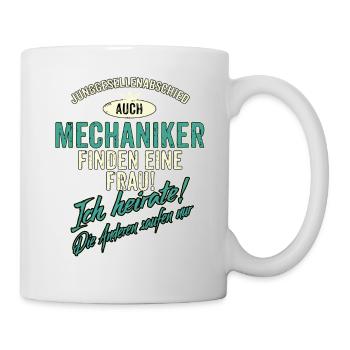 JGA BRAEUTIGAM - Mechaniker - Version Auch - - Tasse - Weiß - Rechts