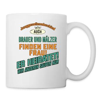 JGA Team - Brauer und Mälzer - petrol strong - Tasse - Weiß - Rechts