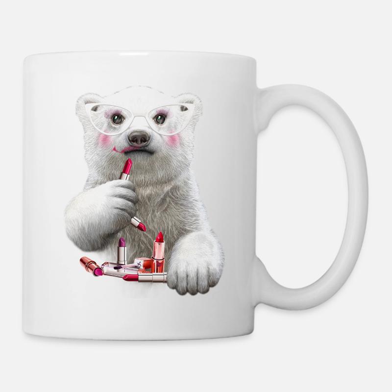 PAULA LIPSTICK - Mug blanc - blanc