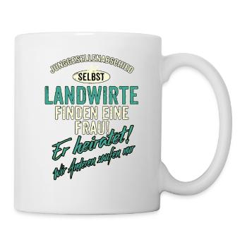 JGA Team - Landwirt - finden eine Frau - heiratet - Tasse - Weiß - Rechts