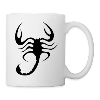 tribal scorpion - Tasse - Weiß - Rechts