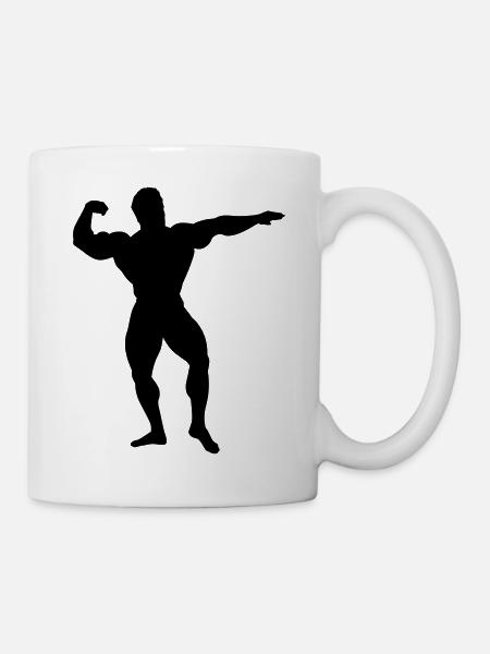 bodybuilder - Tasse - Weiß