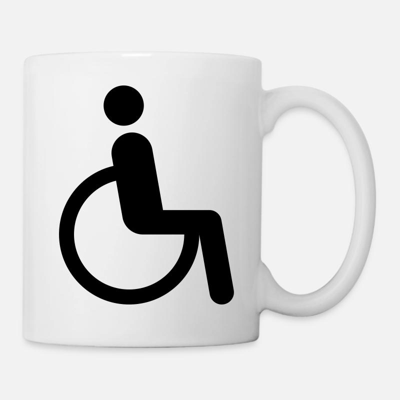 Rollstuhl - Tasse - Weiß