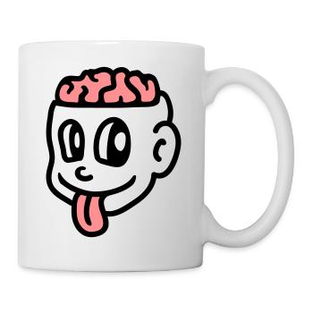 Crazy boy - cerveau - Mug blanc - blanc - Droite