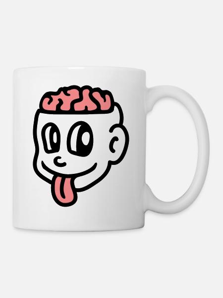 Crazy boy - cerveau - Mug blanc - blanc