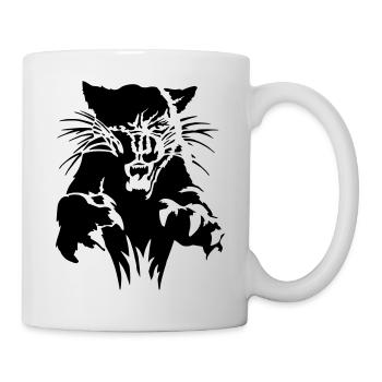 Panther im Angriff - Tasse - Weiß - Rechts