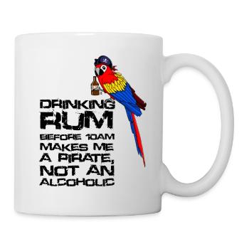 Drinking Rum - Tasse - Weiß - Rechts