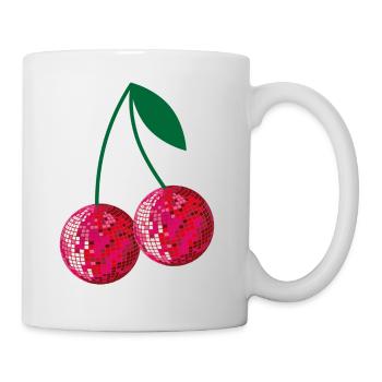 cerises disco - Mug blanc - blanc - Droite