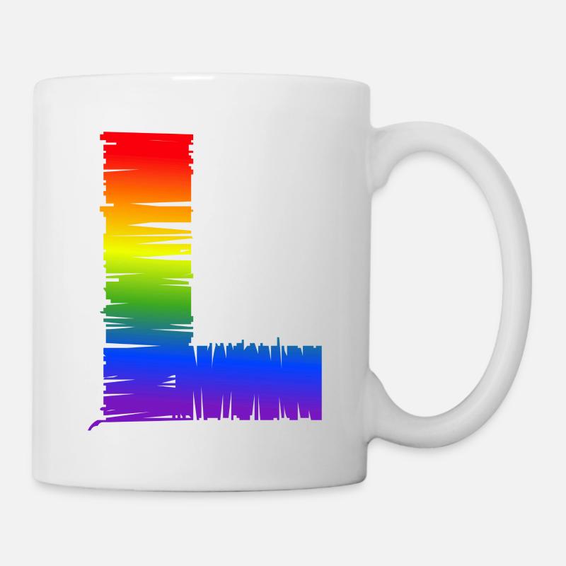 arc-en-L - Mug blanc - blanc